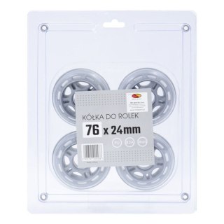 Kółka do rolek SMJ sport BS 76x24mm 4szt.