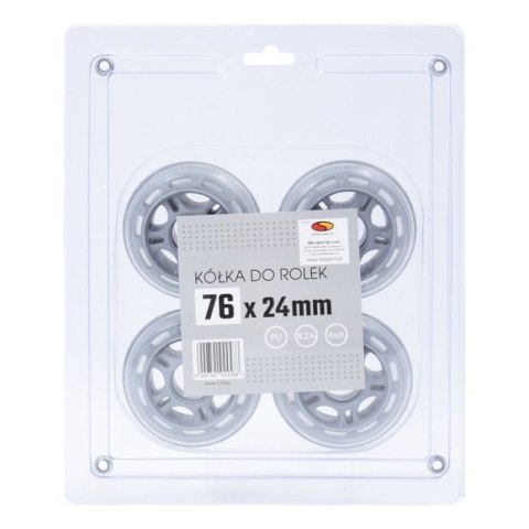 Kółka do rolek SMJ sport BS 76x24mm 4szt.