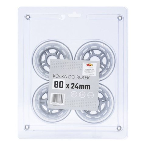Kółka do rolek SMJ sport BS 80x24mm 4szt.