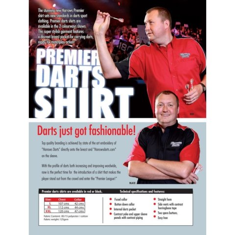 Koszula Harrows Premier czarna