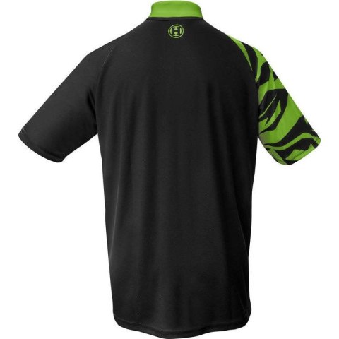 Koszulka polo Harrows Rapide czarno-zielona