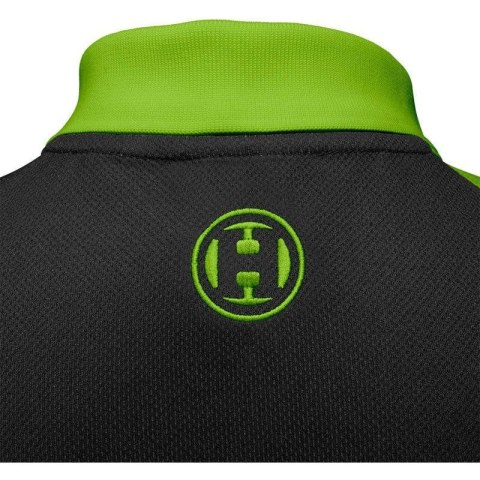 Koszulka polo Harrows Rapide czarno-zielona