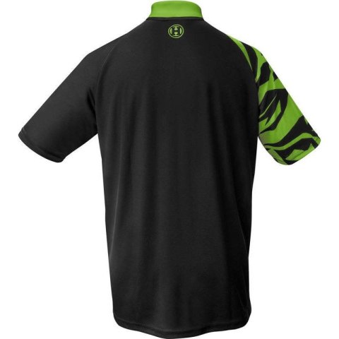 Koszulka polo Harrows Rapide czarno-zielona