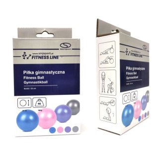 Piłka gimnastyczna pilates gumowa PVC BL032 25 cm HS-TNK-000009387