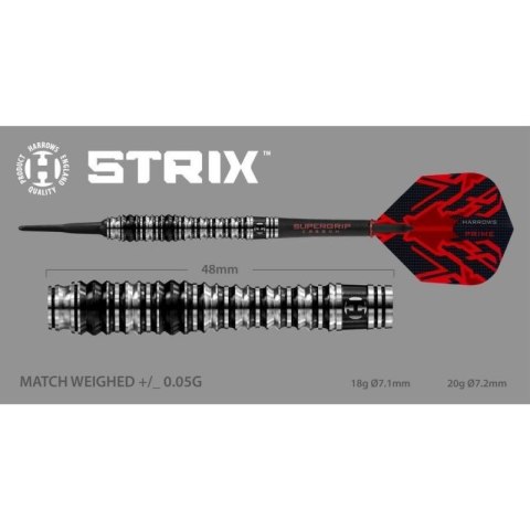 Rzutki Harrows Strix 90% Softip