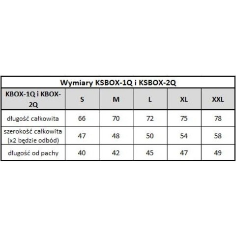 Koszulka bokserska MASTERS - KBOX-1Q XXL