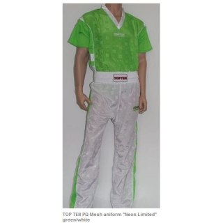 Strój do kickboxingu TOP TEN NEON zielono-biały