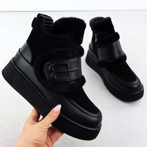 Botki ocieplane Potocki W WOL90A czarne