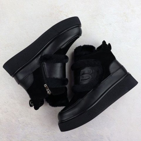 Botki ocieplane Potocki W WOL90A czarne