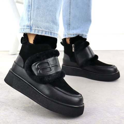 Botki ocieplane Potocki W WOL90A czarne