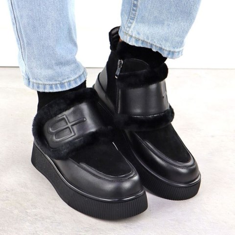 Botki ocieplane Potocki W WOL90A czarne