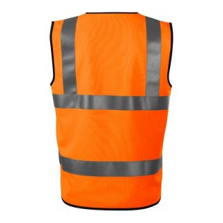 Kamizelka odblaskowa unisex HV Bright (fluorescencyjny pomarańczowy)