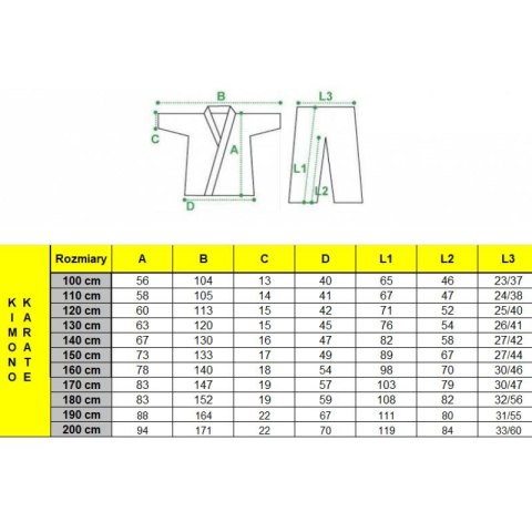 Kimono karate MASTERS 8 oz - 100 cm NEW