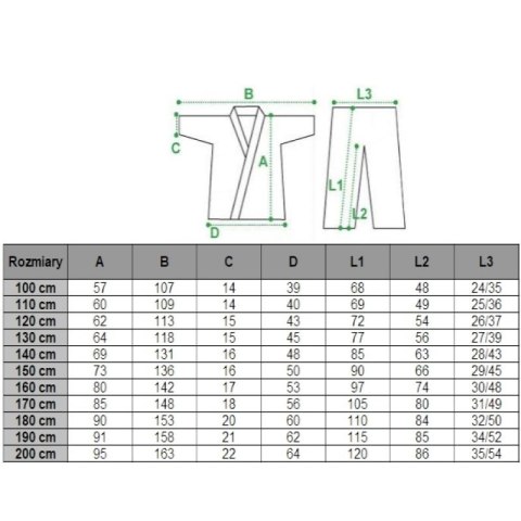Kimono karate MASTERS 8 oz - 100 cm NEW