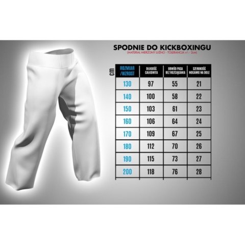 Spodnie do kickboxingu MASTERS SKBP-M