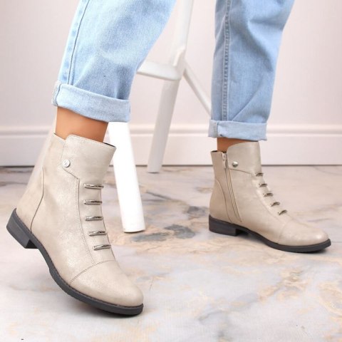 Botki połyskujące ocieplane Jezzi W JEZ52K