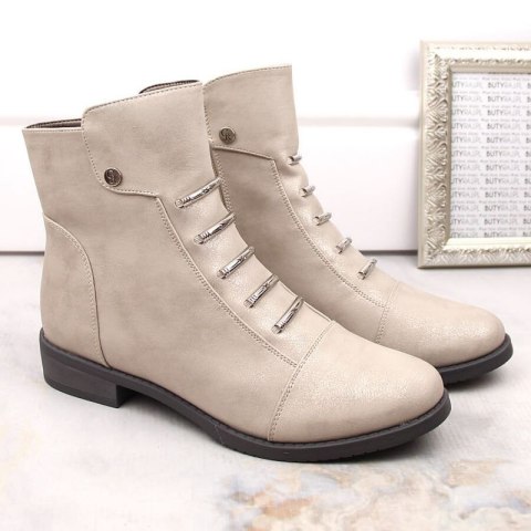 Botki połyskujące ocieplane Jezzi W JEZ52K