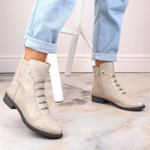 Botki połyskujące ocieplane Jezzi W JEZ52K