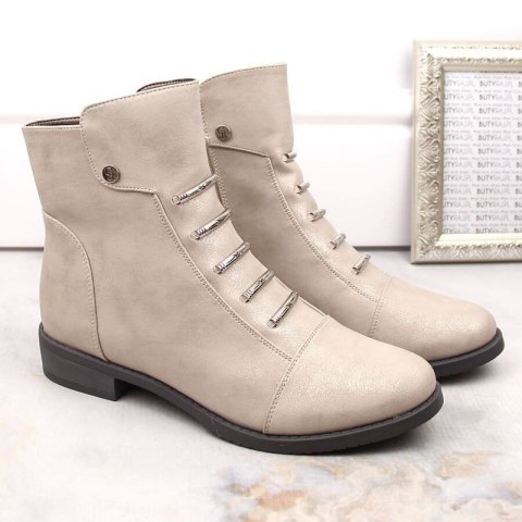 Botki połyskujące ocieplane Jezzi W JEZ52K