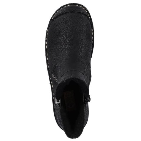 Komfortowe botki ocieplane Rieker W RKR612 czarne