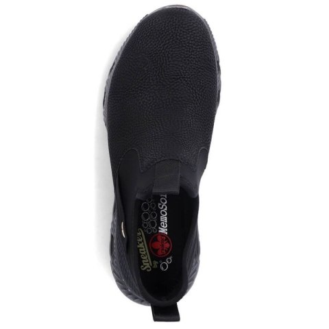 Półbuty komfortowe za kostkę wsuwane Rieker W RKR616 czarne