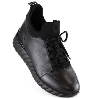 Skórzane półbuty Rieker W RKR611B czarne