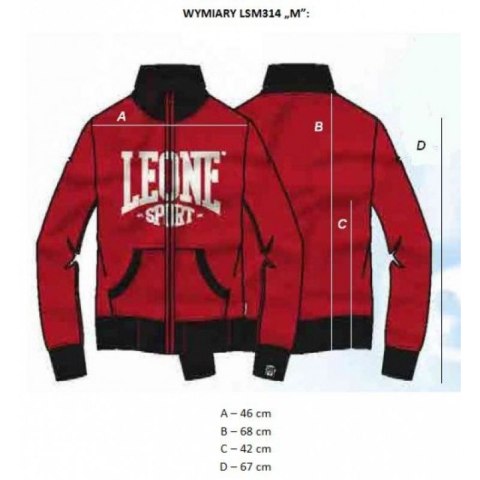 Bluza męska LEONE LSM314/S16 granatowa "M"