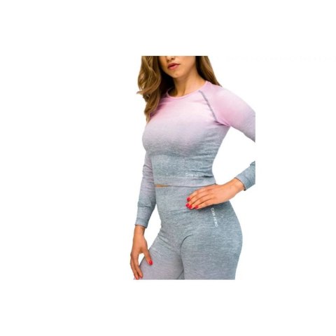 GymHero Ombre Rushguard Longsleeve LONG-MILKSHAKE Różowe L