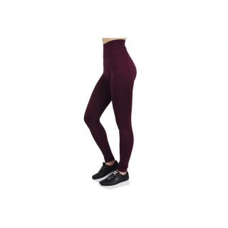 GymHero Push Up Leggings 763-BURGUND Bordowe S