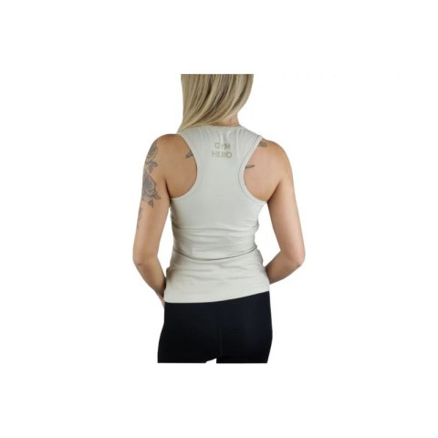 GymHero Tank TOP-NUDE Beżowe S