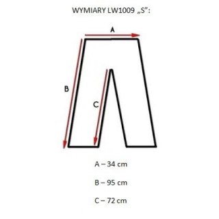 Leginsy długie LEONE LW1009/S16 granatowe "S"