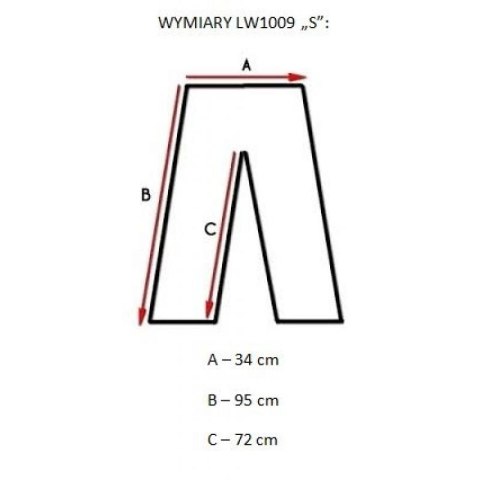 Leginsy długie LEONE LW1009/S16 granatowe "S"