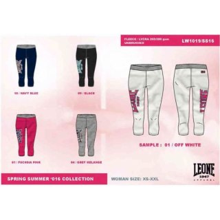 Leginsy krótkie LEONE LW1019/S16 granatowe "S"