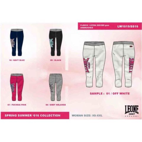 Leginsy krótkie LEONE LW1019/S16 granatowe "S"