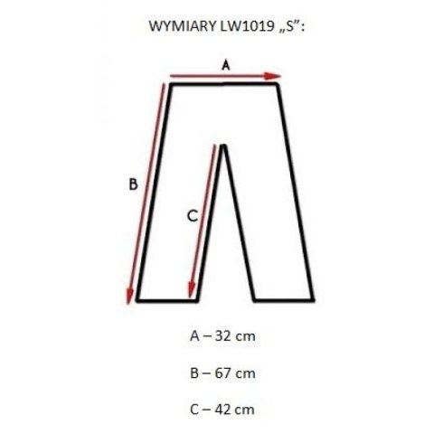 Leginsy krótkie LEONE LW1019/S16 granatowe "S"
