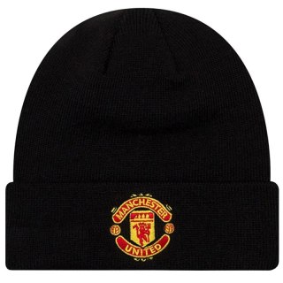 New Era Core Cuff Beanie Manchester United FC Hat 11213215 Czarne One size