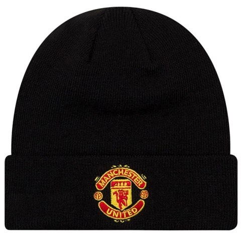 New Era Core Cuff Beanie Manchester United FC Hat 11213215 Czarne One size