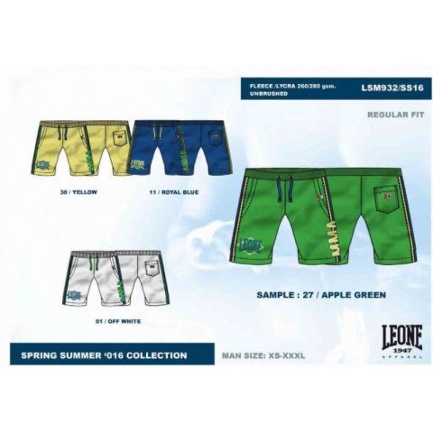 Spodenki męskie LEONE LSM932/S16 białe "XL"