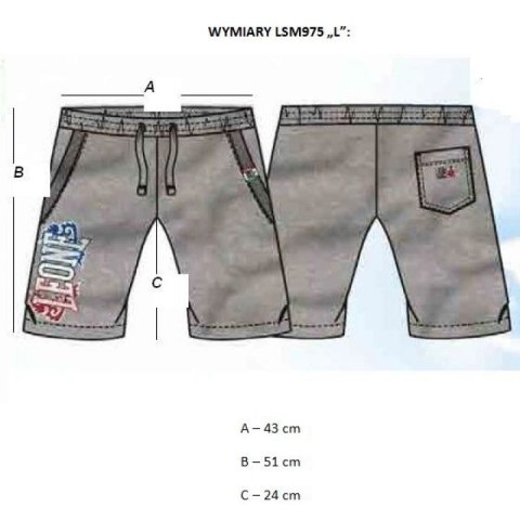 Spodenki męskie LEONE LSM975/S16 czarne "L"