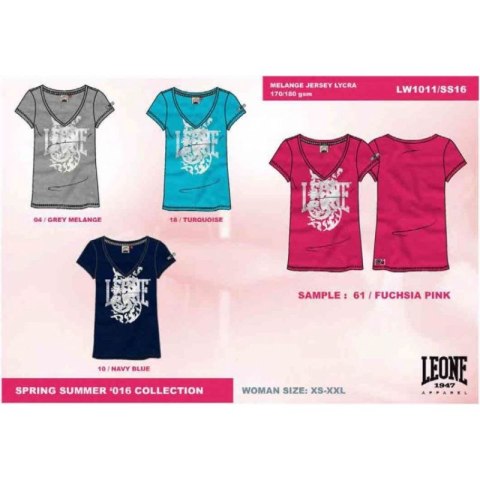 T-shirt damski LEONE LW1011/S16 turkusowy "M"