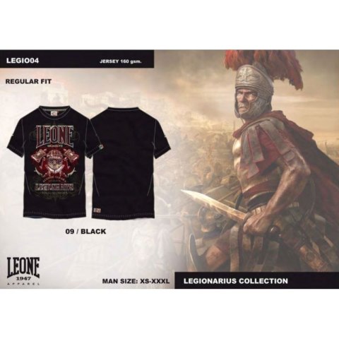 T-shirt męski LEONE LEGIO04 czarny "XL"