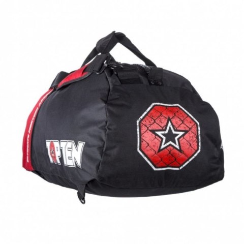 Torba sportowa TOP TEN z funkcją plecaka 70 x 35 cm TOR-P2 MMA czarno-czerwona