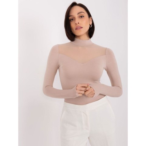 Beżowa bluzka z wiskozy BASIC FEEL GOOD (RV-BZ-9203.87P)