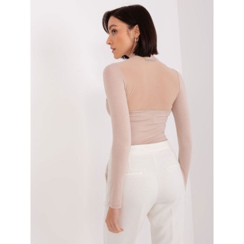 Beżowa bluzka z wiskozy BASIC FEEL GOOD (RV-BZ-9203.87P)