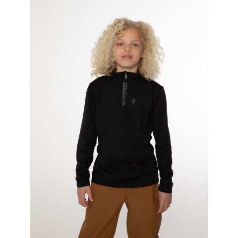Bluza z półgolfem na zamek dziecięca Protest Willowy Jr szybkoschnąca czarna (P3810300/290)