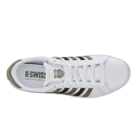 Buty sportowe męskie K-Swiss COURT TIEBREAK sneakersy gładkiej skóry (07011-983-M)