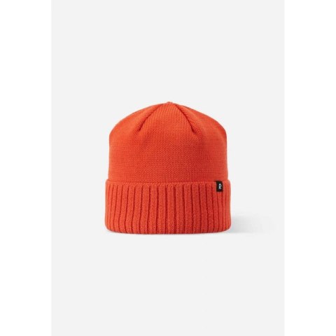 Czapka zimowa dziecięca Reima Beanie Kalotti Red Orange Junior z certyfikowanej wełny pomarańczowa (5300232A-2820)