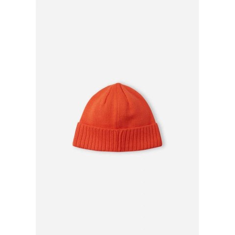 Czapka zimowa dziecięca Reima Beanie Kalotti Red Orange Junior z certyfikowanej wełny pomarańczowa (5300232A-2820)