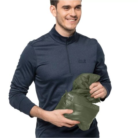 Kamizelka męska bezrękawnik Jack Wolfskin PACK & GO DOWN VEST M greenwood (1207011_4129)