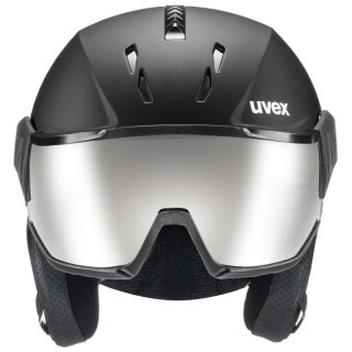 Kask narciarski Uvex Instinct visor 20 czarny męski/damski snowboardowy (56/6/260/20)